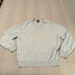 MENS CASHMERE SWEATER - BLUE/GREY - SIZE MEDIUM - MINT CONDITION
